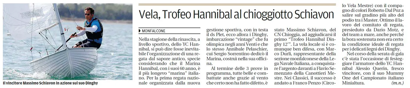 DAL QUOTIDIANO "IL PICCOLO" DEL 22/05/2015